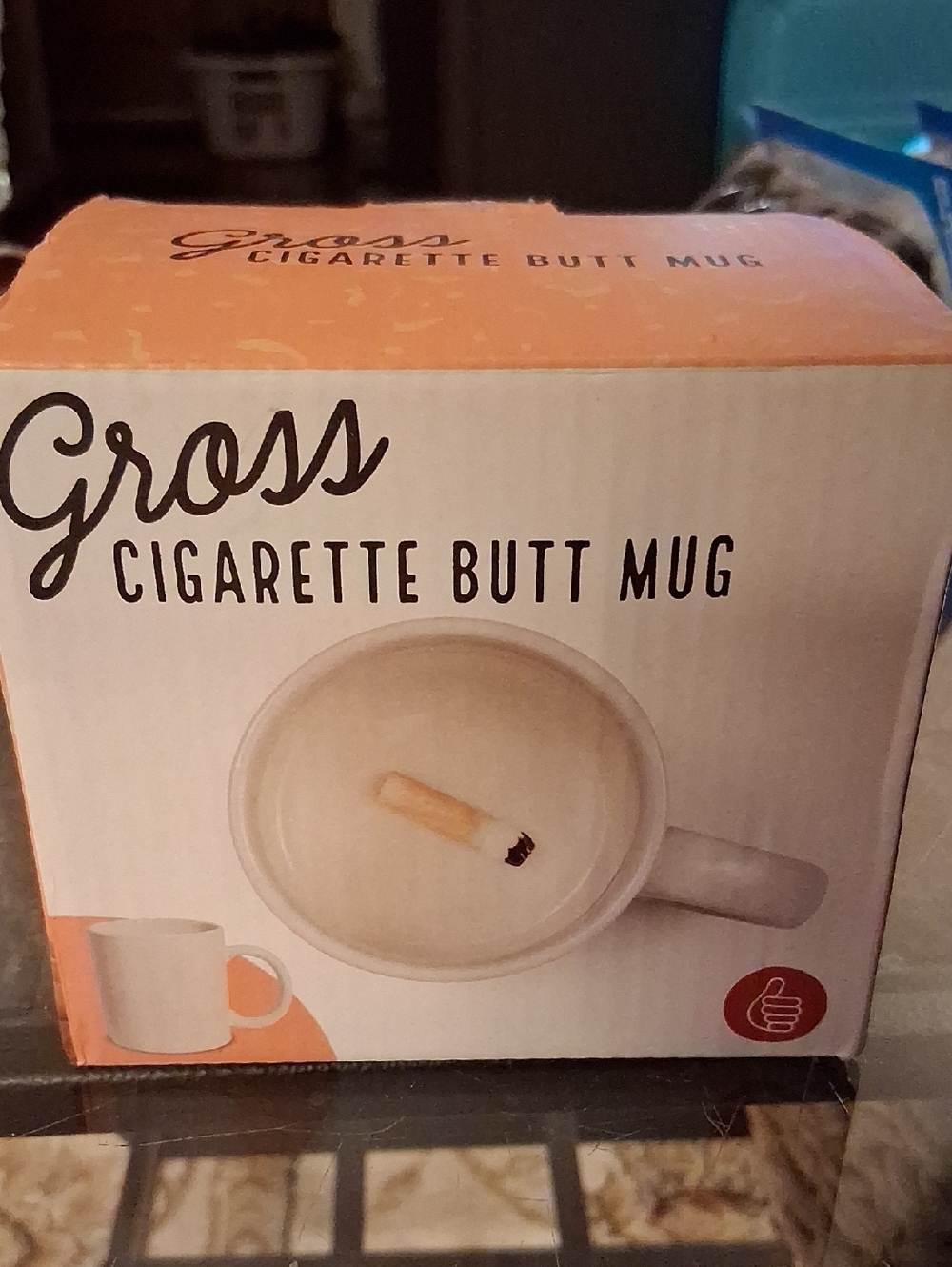 GROSS CIGARETTE BUTT MUG
